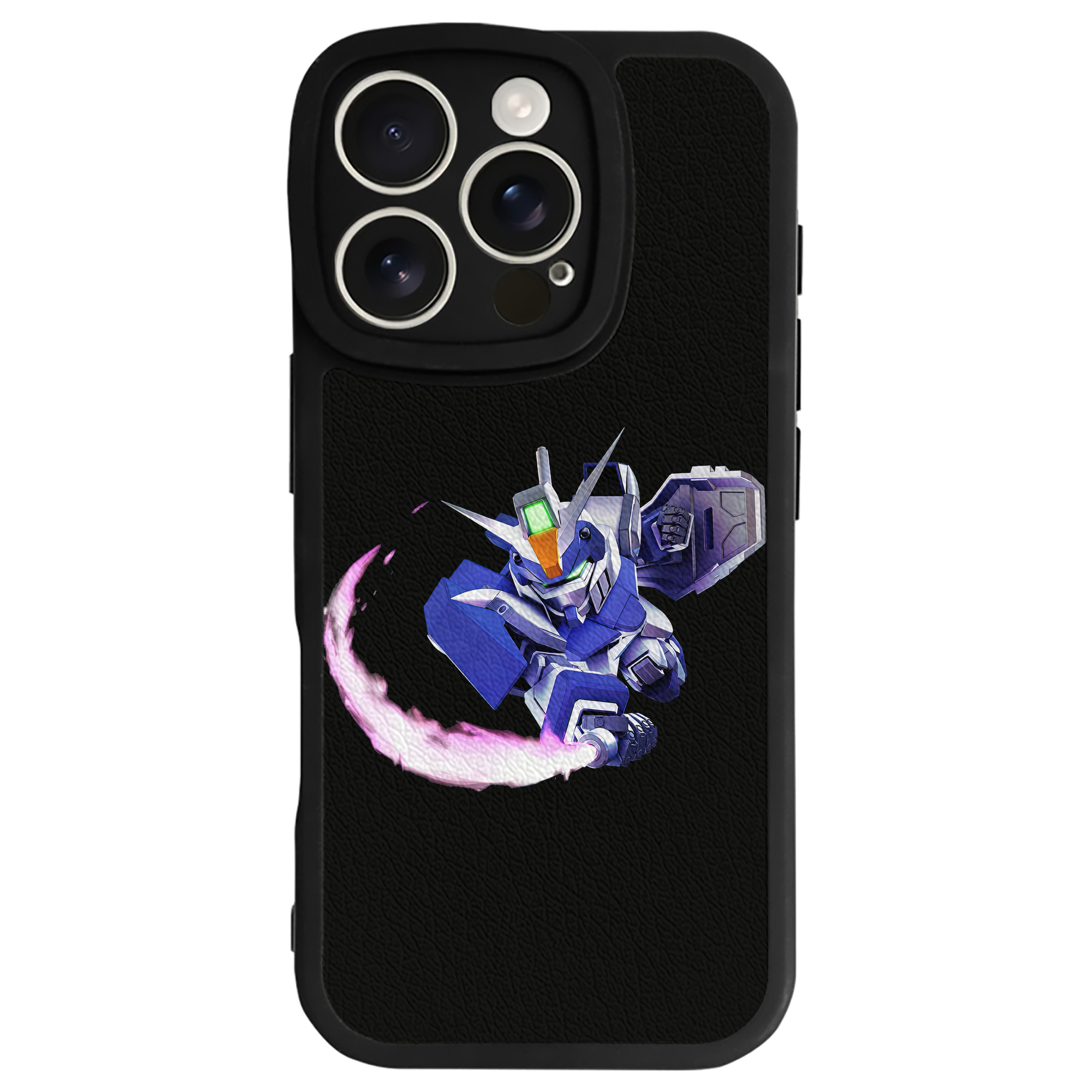 （画像用） 機動戦士ガンダム Mobile Suit Gundam 【iPhone 16シリーズ対応】シリコンスマホケース（レザー調） 材質：シリコン